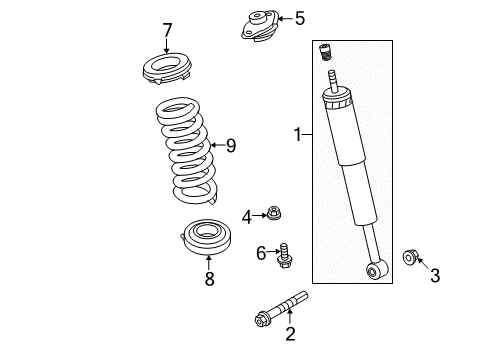 2022 Dodge Challenger Shocks & Components  Diagram