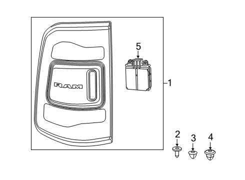 2023 Ram 1500 Lane Departure Warning Diagram