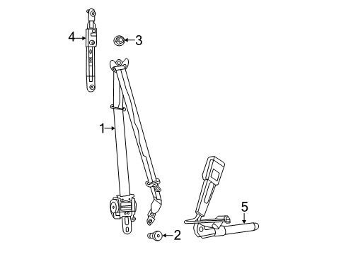 2021 Dodge Charger Front Seat Belts Diagram