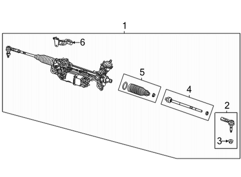 2023 Jeep Grand Wagoneer L Tie Rod Boot Diagram for 68619673AA