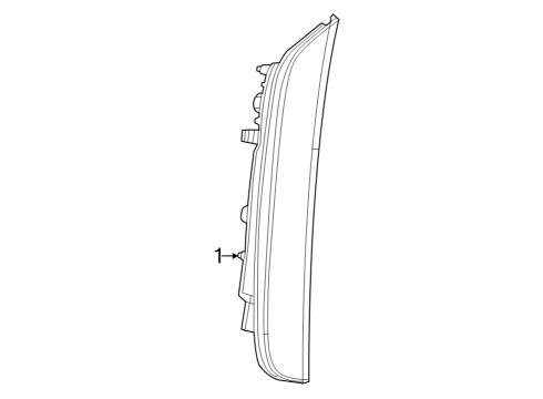 2023 Dodge Durango Side Marker Lamp Diagram for 68476818AA