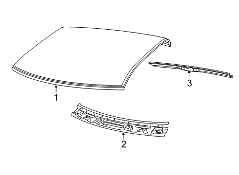 2023 Ram 2500 Roof & Components Diagram 5 - Thumbnail