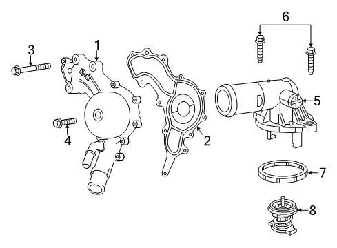 2021 Dodge Charger Water Pump Diagram 1 - Thumbnail
