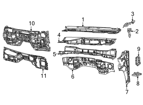 2024 Jeep Wagoneer L Cowl Diagram