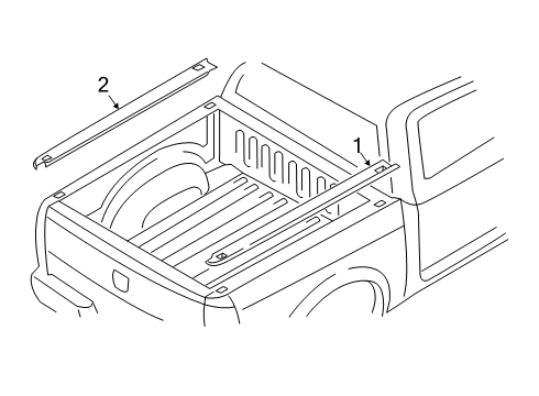 2022 Ram 3500 Box Rails Diagram 1 - Thumbnail