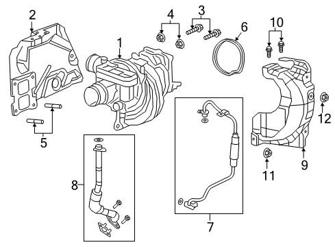 2024 Jeep Wrangler Turbocharger & Components Diagram
