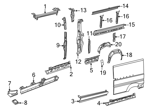 2023 Ram ProMaster 3500 Inner Structure  Diagram 2 - Thumbnail