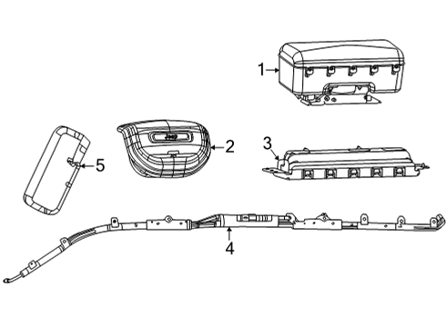 2023 Jeep Grand Wagoneer L Control Module Diagram for 68476781AC