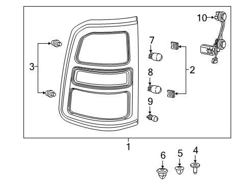 2023 Ram 1500 Tail Lamps Diagram 2 - Thumbnail