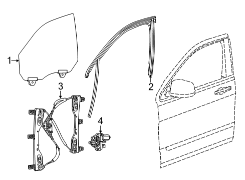 2022 Jeep Cherokee Front Door - Electrical Diagram 1 - Thumbnail
