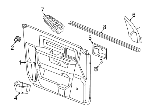 2021 Ram 1500 Classic Belt Weatherstrip, Rear Inner Diagram for 55112372AJ