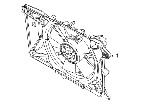 2022 Jeep Compass Cooling System, Radiator, Water Pump, Cooling Fan Diagram 1 - Thumbnail