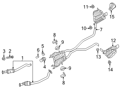 2022 Dodge Durango Exhaust Components Diagram 4 - Thumbnail