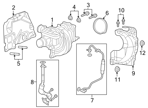 2023 Jeep Compass Turbocharger Seal Diagram for 68445194AA