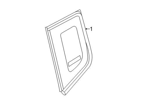 2022 Jeep Compass Glass & Hardware - Quarter Panel Diagram
