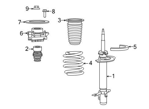 2022 Ram ProMaster City Struts & Components  Diagram