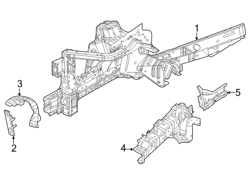 2024 Jeep Grand Cherokee Structural Components & Rails Diagram 1 - Thumbnail