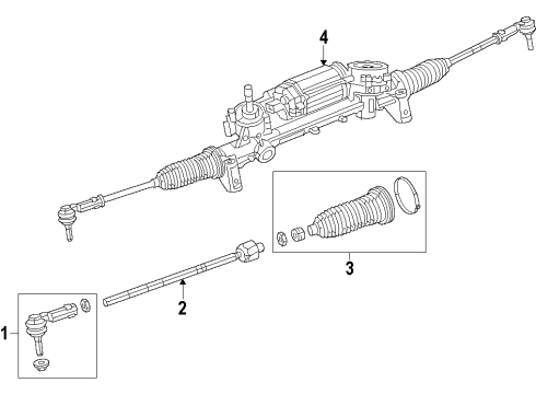 2022 Jeep Cherokee Steering Column & Wheel, Steering Gear & Linkage Diagram 2 - Thumbnail