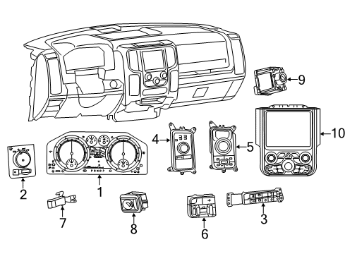 2021 Ram 1500 Classic Transfer Case Diagram for 68360094AD