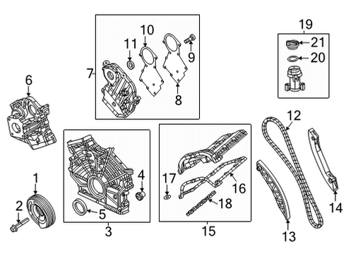 2022 Jeep Gladiator Valve & Timing Covers Diagram
