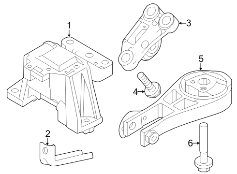 2024 Dodge Hornet Support Diagram for 68439616AA