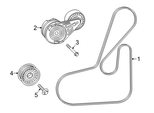 2023 Jeep Cherokee Belts & Pulleys Diagram 1 - Thumbnail