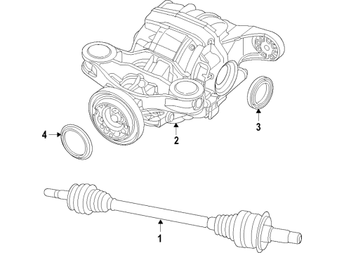 2020 Dodge Challenger Axle Assembly Diagram for 53010848AC