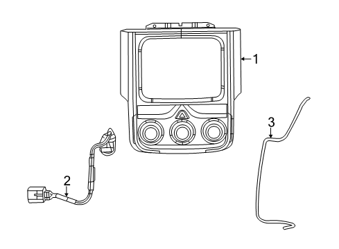 2023 Ram 1500 Classic Parking Aid Diagram 2 - Thumbnail