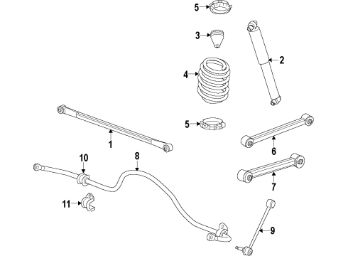 2014 Ram 1500 Stabilizer Link, Rear Diagram for 68041718AD