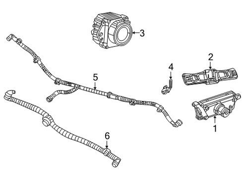 2024 Jeep Grand Wagoneer L Electrical Components - Grille Diagram
