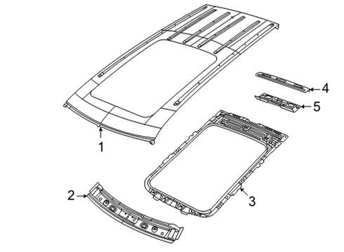 2022 Jeep Grand Cherokee L Roof & Components Diagram 3 - Thumbnail