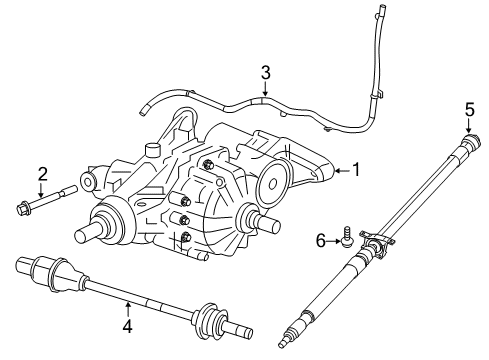 2022 Jeep Compass Axle & Differential - Rear Diagram