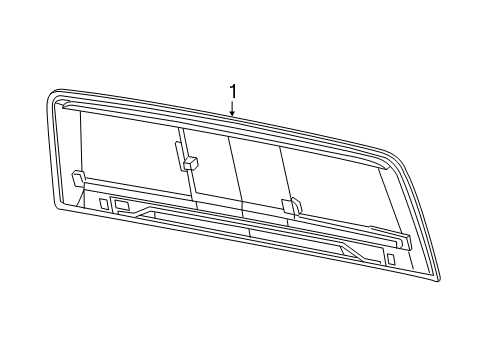 2023 Jeep Gladiator Glass & Hardware  Diagram