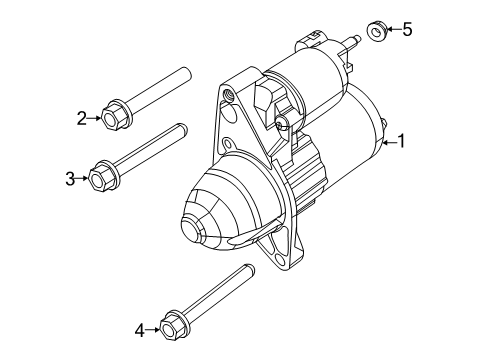 2020 Jeep Compass Starter Diagram for 56029783AE