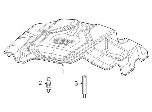 2024 Jeep Grand Cherokee Engine Appearance Cover Diagram 3 - Thumbnail