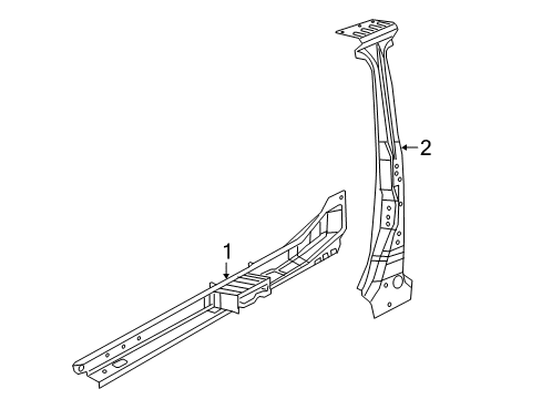2021 Jeep Renegade Center Pillar & Rocker Diagram
