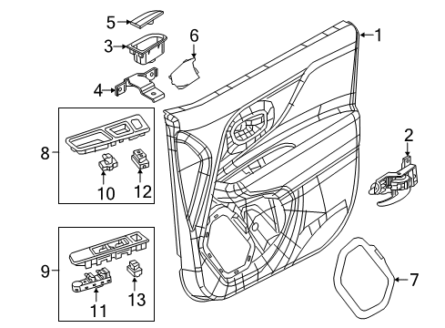 2021 Jeep Renegade Front Door, Electrical Diagram 2 - Thumbnail