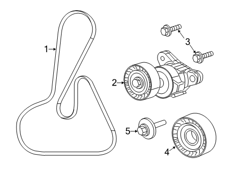 2021 Jeep Renegade Belts & Pulleys, Maintenance Diagram 2 - Thumbnail