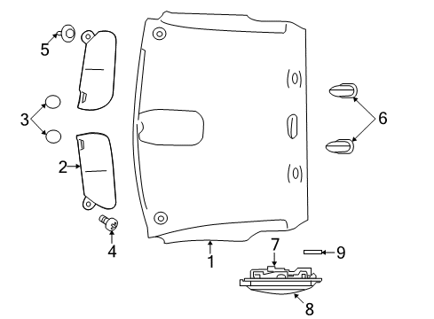 2021 Ram 1500 Classic Bulbs Diagram 2 - Thumbnail