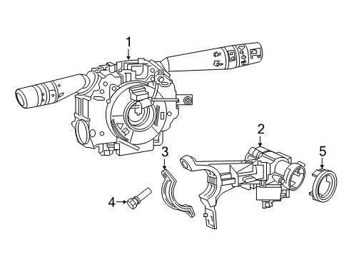 2016 Ram ProMaster City Ignition Switch Diagram for 68530111AA