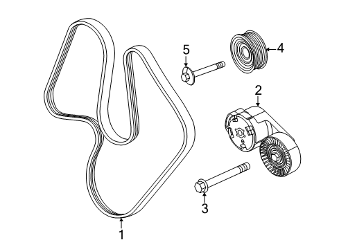 2022 Dodge Durango Belts & Pulleys  Diagram 1 - Thumbnail