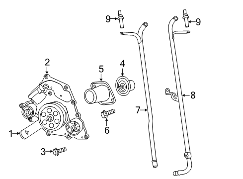 2022 Chrysler 300 Water Pump Diagram 2 - Thumbnail