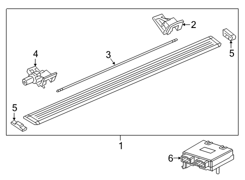 2021 Ram 2500 Running Board Diagram 3 - Thumbnail