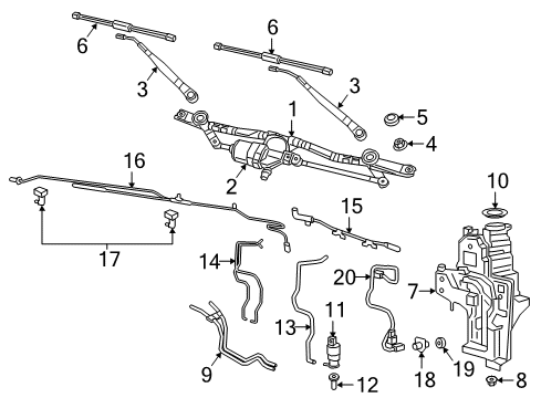 2023 Jeep Wrangler Wipers Diagram 4 - Thumbnail