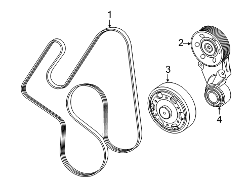 2022 Ram 2500 Belts & Pulleys  Diagram 2 - Thumbnail
