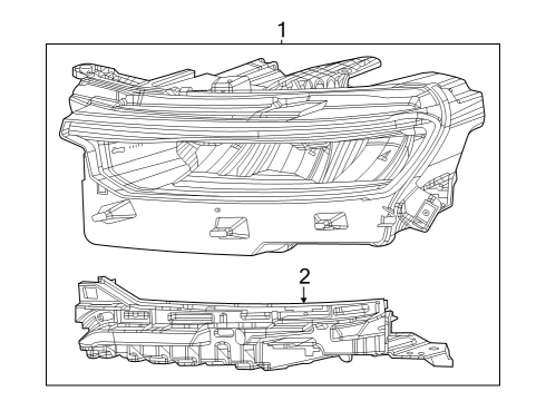 2024 Jeep Grand Cherokee Headlamp Components Diagram 2 - Thumbnail