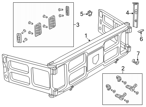 2022 Ram 2500 Exterior Trim - Pick Up Box Diagram 4 - Thumbnail