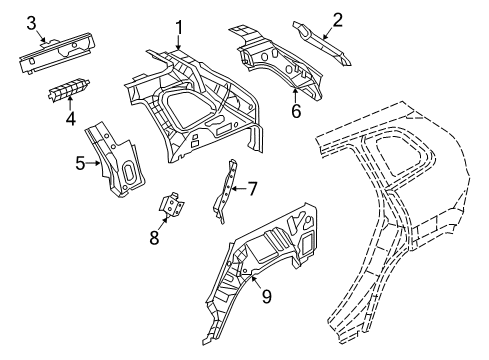 2023 Jeep Cherokee Inner Structure  Diagram