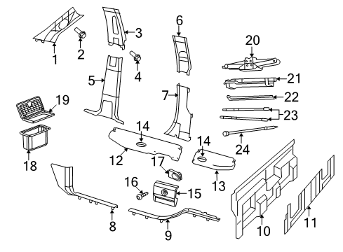 2017 Ram 1500 Caution Label Diagram for 68533368AB