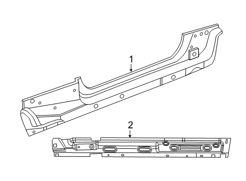 2022 Jeep Wrangler Rocker Panel Diagram 1 - Thumbnail
